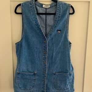 Vintage 80s 90s Guess by Georges Marciano Denim Vest